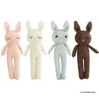 8 дюймов, мягкие животные, миниатюрный кролик, Мягкая вязаная игрушка, украшение для комнаты, эмоции, успокаивающее детское офисное украшение