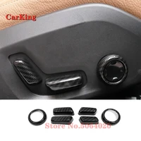 abs carbon fiber for volvo xc60 2018 2019 car seat adjustment switch decoration cover trim auto accessories car styling 6pcs