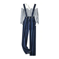 shuchan high waisted jeans overalls full length cotton bleach wash zipper fly high street streetwear women jeans 2021