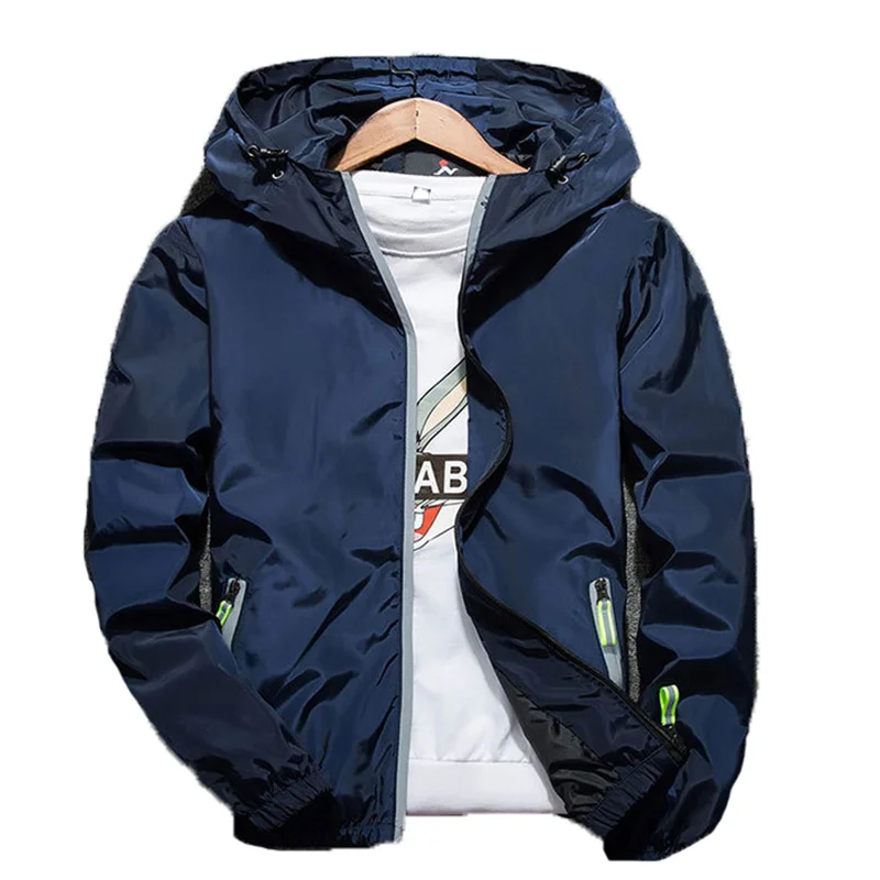 

2021 New Gray Men Women Jacket Red Black White Top Spring Summer Couples Thin Outdoor Sports Hooded Plus Size Loose Coat GH162