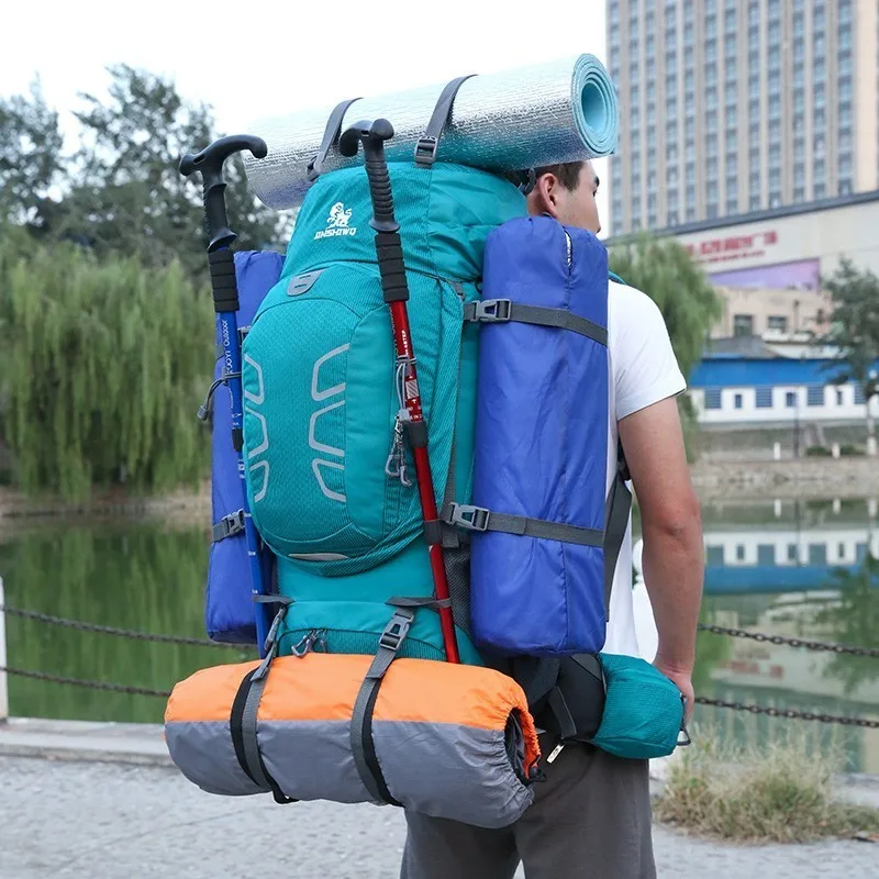 Легкая водонепроницаемая сумка для кемпинга и альпинизма 60 л дорожный