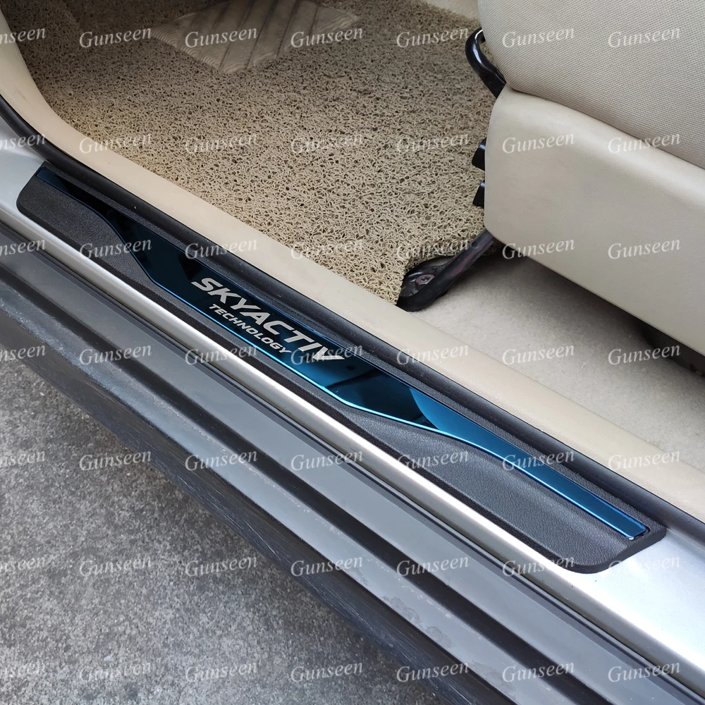 Стайлинга автомобилей Аксессуары для Mazda 6 Нержавеющая сталь Накладка дверного