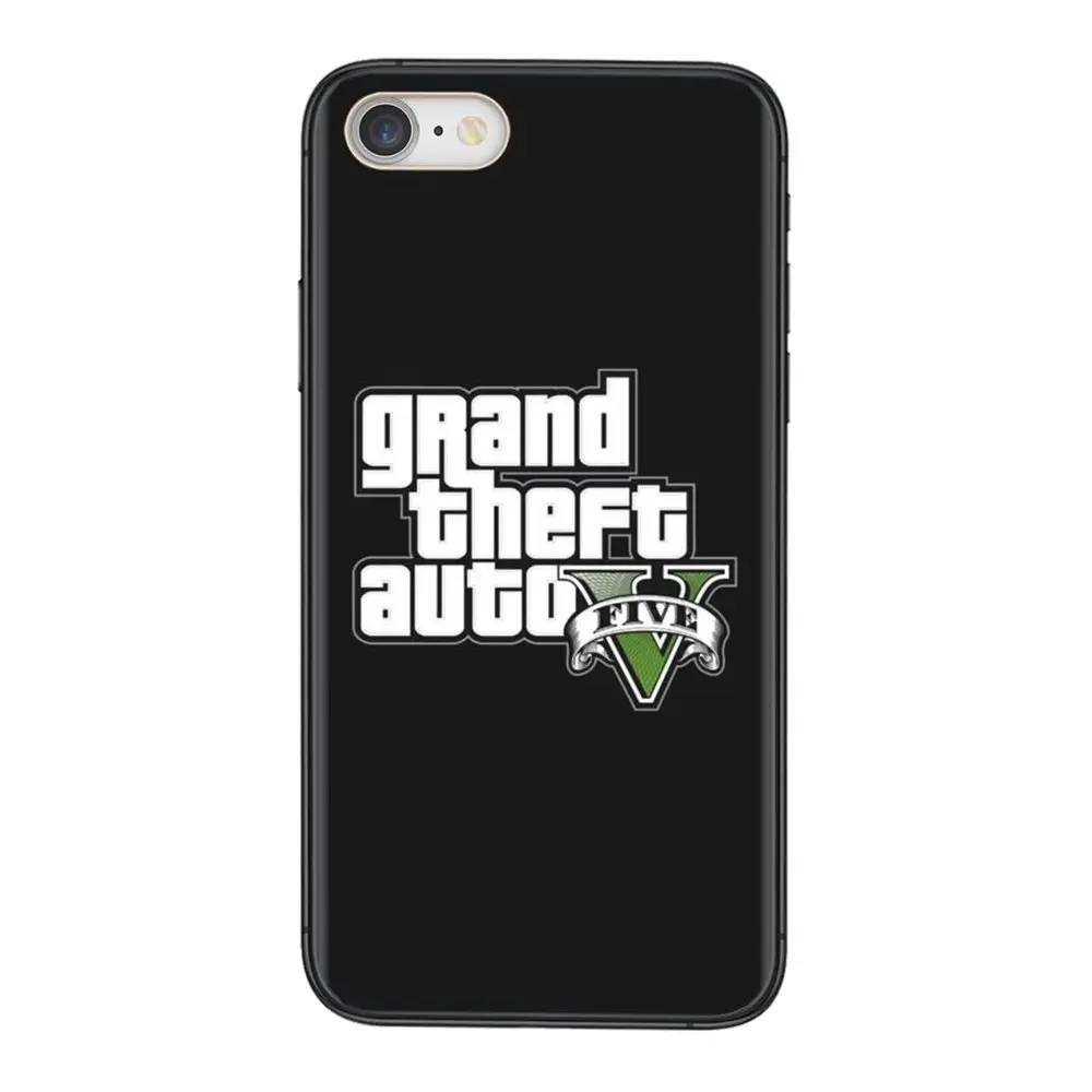 Для iPhone 11 12 Pro Mini 5 5S SE 5C 6 6S 7 8 X XR XS Plus Max мягкий чехол Grand Theft Auto Gta Logo Buy Charming | Мобильные