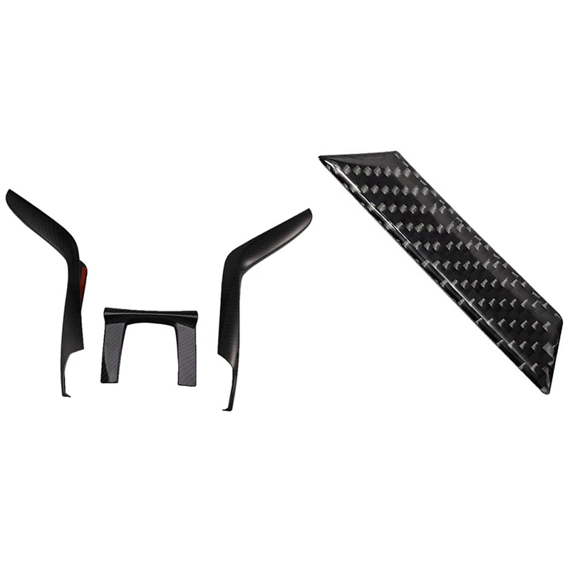 

3 шт., декоративная накладка на панель панели трансмиссии из углеродного волокна