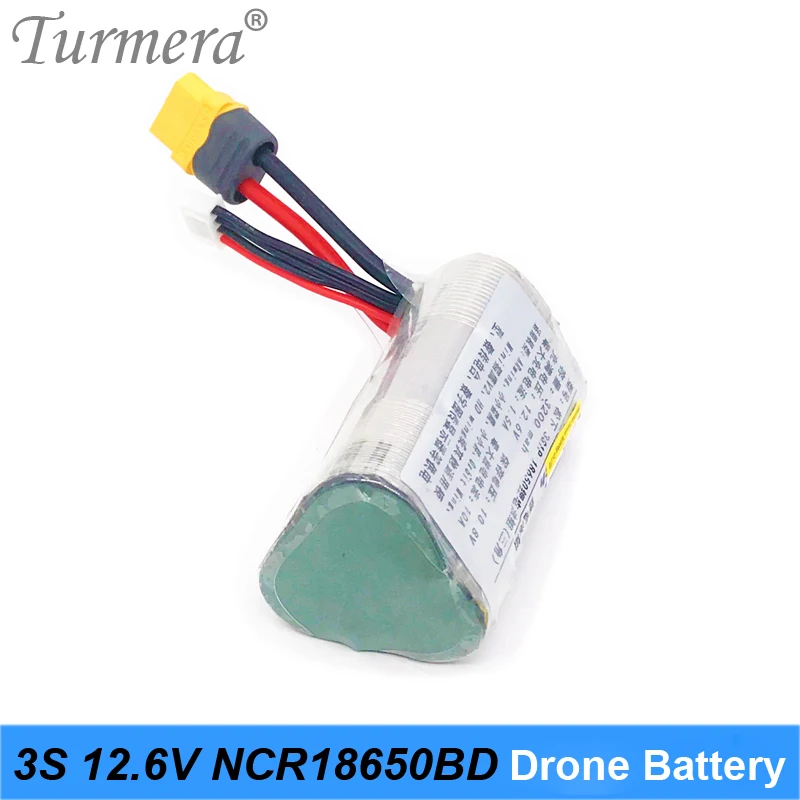Turmera 3S RC литиевая аккумуляторная батарея 10 8 V 12 6 NCR18650BD 3200mAh 10A для радиоуправляемый