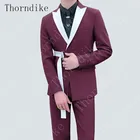 Пиджак для жениха Thorndike 2020 фуксия мужской облегающий блейзер с заостренным лацканом под заказ Блейзер Terno Masuclino куртка + брюки