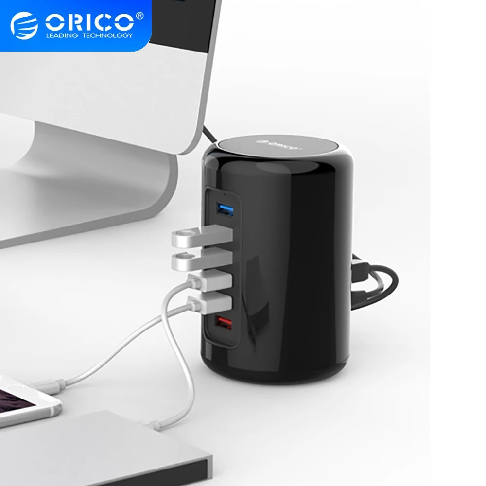 ORICO Powered USB 3 0 концентратор с быстрым зарядным устройством для телефона внешняя