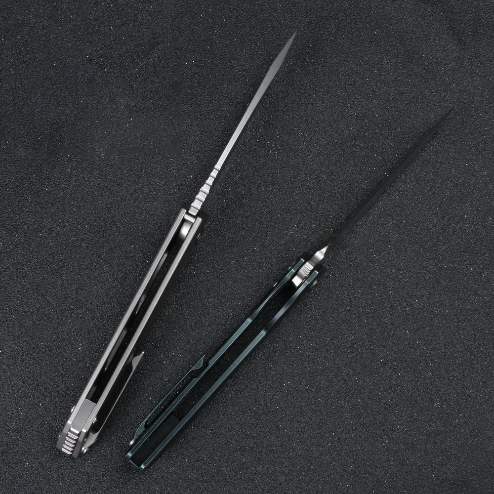 CH M390 Blade CH3507 Flipper folding knife ball bearing washer Titanium handle outdoor camping pocket for gift collection | Инструменты