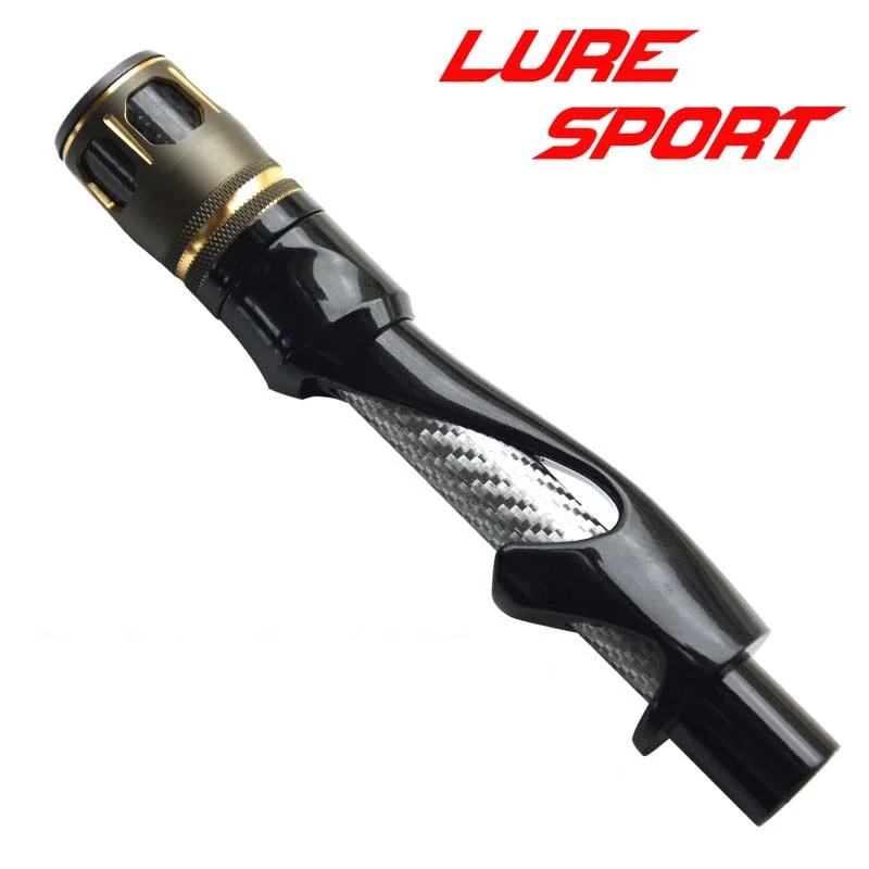 LureSport 2pcs WTS Black paint Spinning Reel Seat Aluminum Gold/Grey hole Cap Rod Building Component Repair rod DIY Accessory
