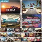 SQ-DGLZ классические автомобили винтажный металлический знак Оловянная табличка Ретро гараж Настенный декор бар украшение старый автомобиль клуб человек пещера плакат