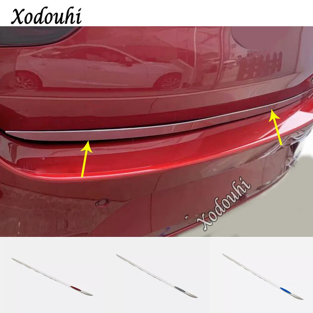 Для Mazda 3 Mazda3 Axela M3 2019 2020 2021 автомобильный чехол из нержавеющей стали задняя дверь