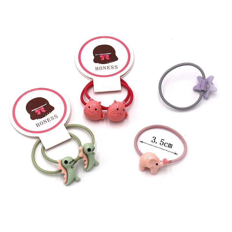 2 шт. Детские резинки для волос с животными | Аксессуары одежды