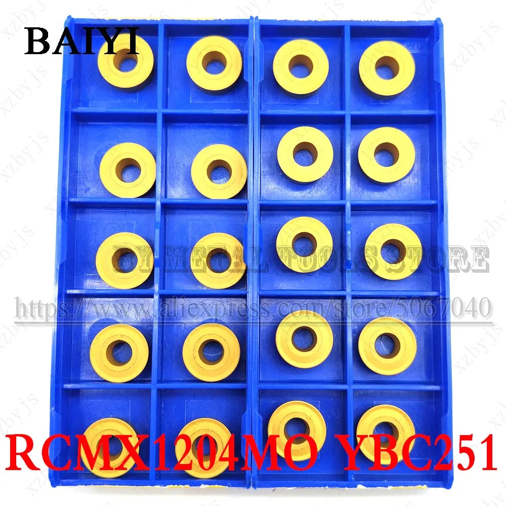 10 шт. RCMX1204MO YBC251 RCMX 1204MO твердосплавные фрезерные Вставки токарный станок резец