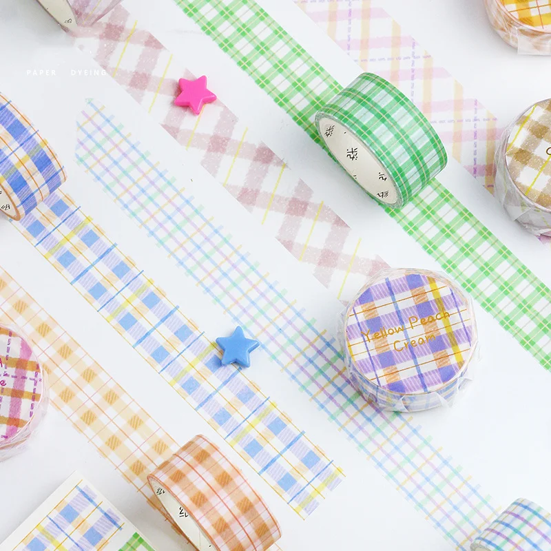 6 шт приятный напиток плед набор декоративного скотча Васи 20 мм манго молочный