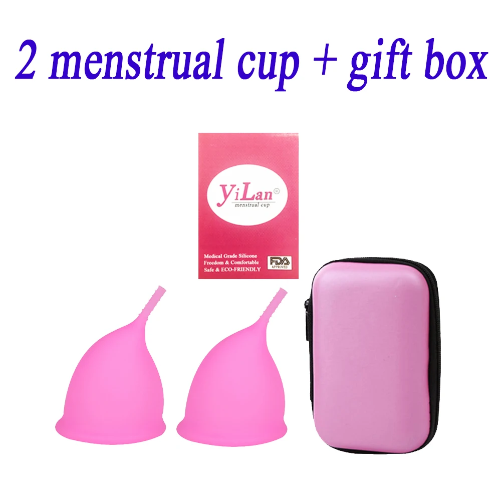 

2 шт. медицинская силиконовая менструальная чаша, Женская чаша для женской гигиены, многоразовая менструальная и VIP Эксклюзивная подарочная...
