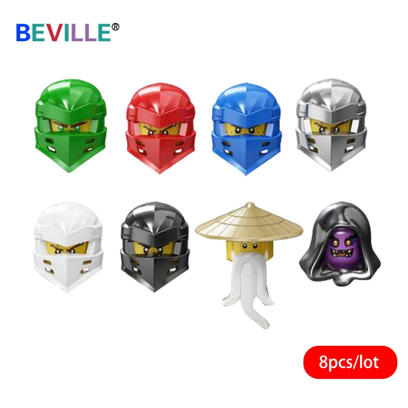 8 шт./лот мини ниндзя призрак зло игрушки куклы фигурки героев С Катаной