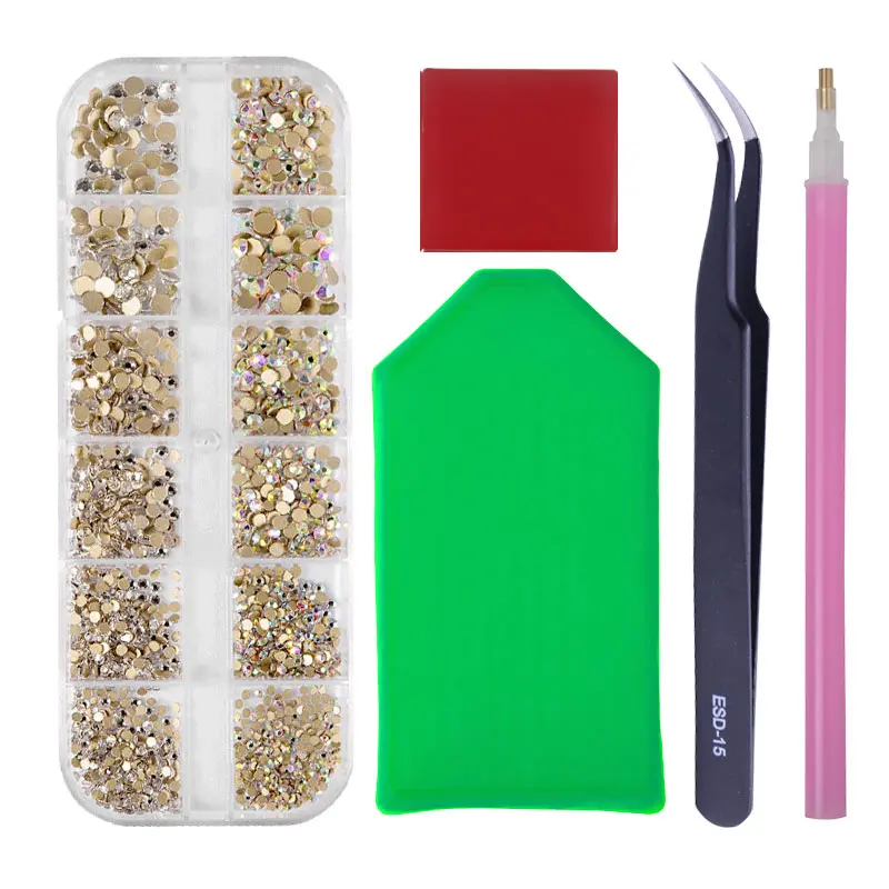 Набор 3D Стразы для ногтей набор камней восковая точечная ручка стразы нейл арта