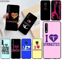 i love gymnastics luxury phone case for huawei p40 p30 p20 lite pro mate 30 20 pro p smart 2019 prime