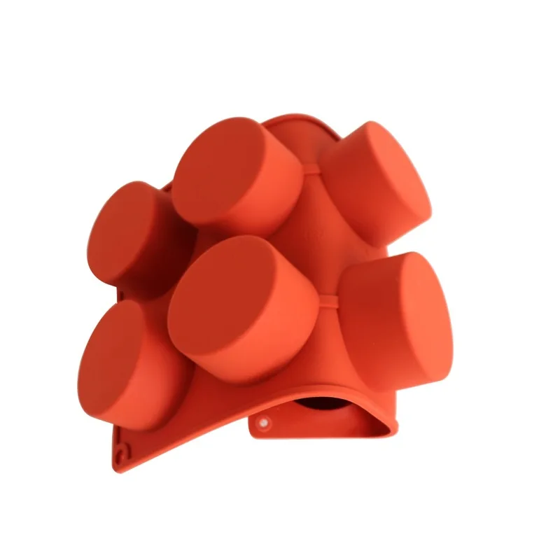 8 полости цилиндрической формы силиконовые чашки торт форма для шоколада муссов