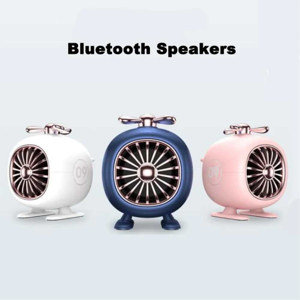 Мини-динамики портативные беспроводные с поддержкой Bluetooth и украшением басов -