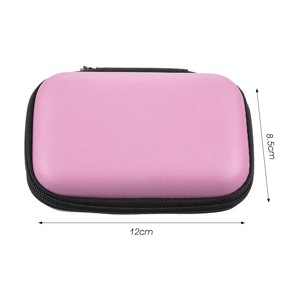 

Fortable Headphones Storage Box Travel Earphone Storage Bag USB Hard Case Key Coin Bags Waterproof Cable Earbuds Holder Case