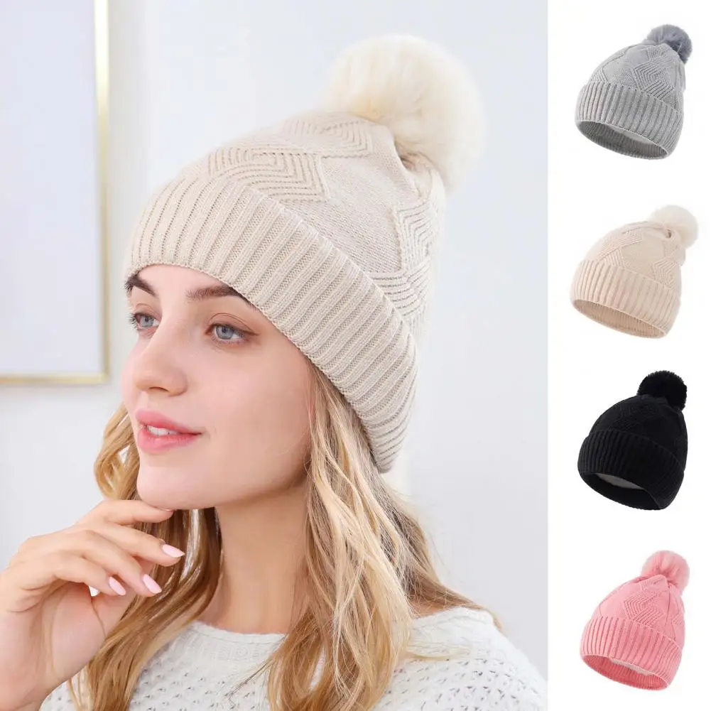 

Women Bonnet Wear-resistant Winter Beanie Winter Beanie Great Winter Hat 2021 Russia Hot Sale Winter Beanies Hat Women