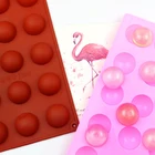 15 полости маленькая круглая силиконовая форма для тортов для шоколада мусс мыло желе пудинг мороженое жаропрочная посуда для десерта отделочных работ