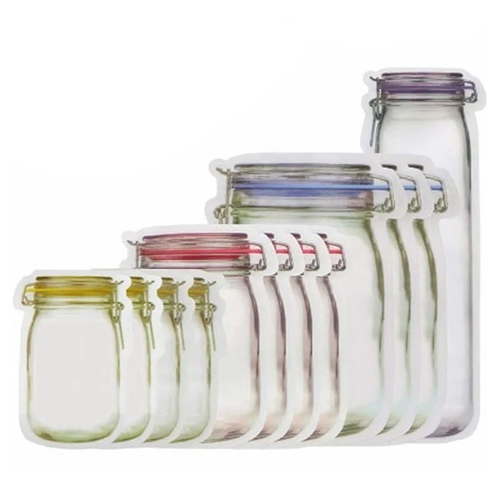 24 шт Mason Jar само стильные мешки Герметичная сумка для хранения продуктов