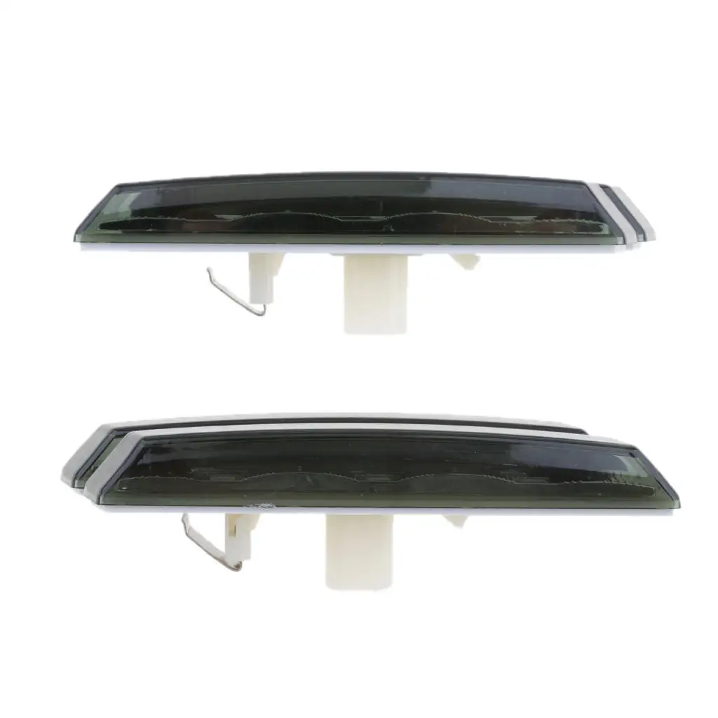 

2Pcs 12V Amber LED Car Side Marker Lights Smoke for 1/3/5 Series Black