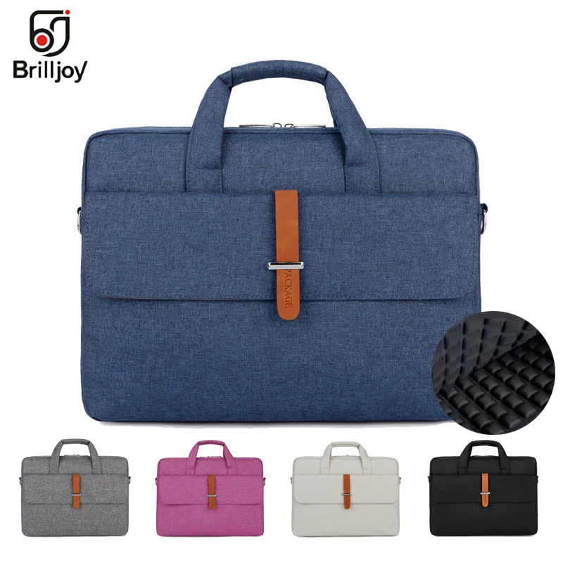 Brilljoy Waterproof Men Women 13 14 15 15.6 inch Laptop Briefcase Business Handbag for Men Large Capacity Messenger Shoulder Bag
