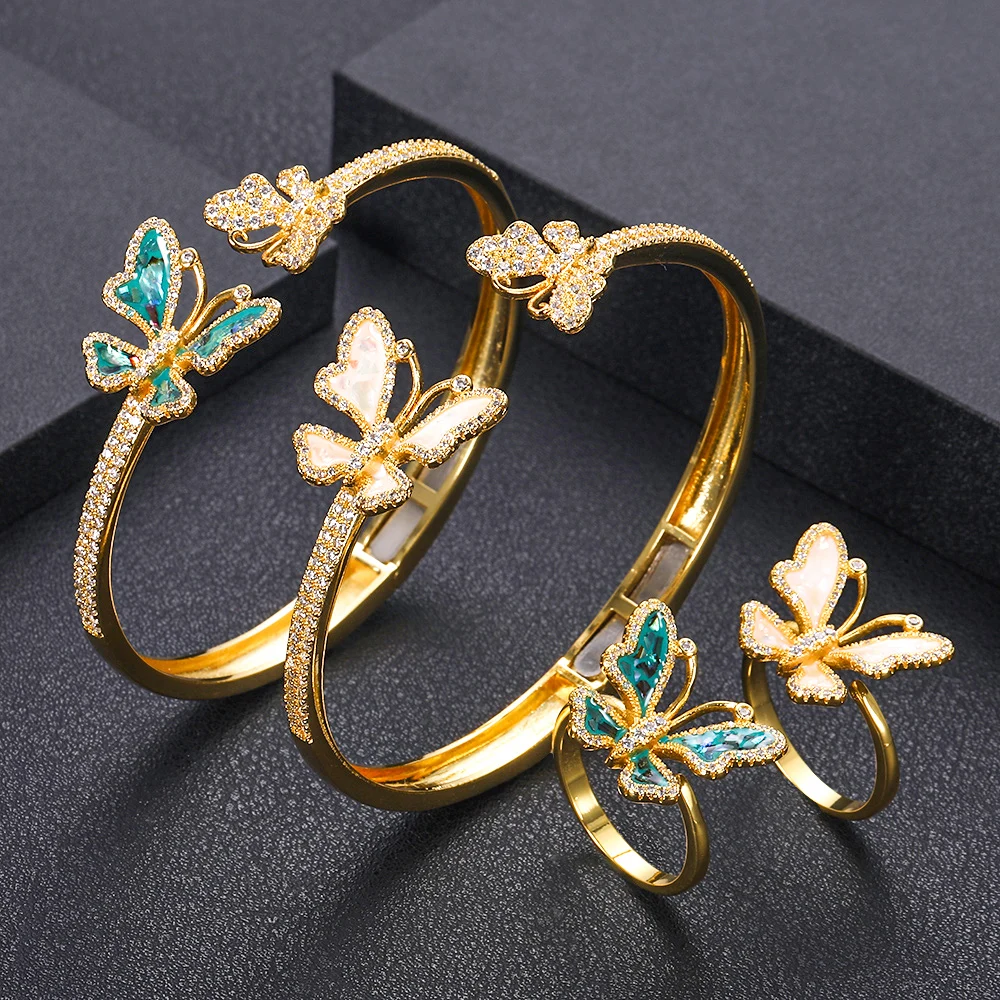 Jankely Роскошный Уникальный Африканский браслет кольцо набор комплекты украшений