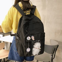new waterproof nylon backpack men and women large capacity multi pocket travel bag college couples schoolbag book mochila