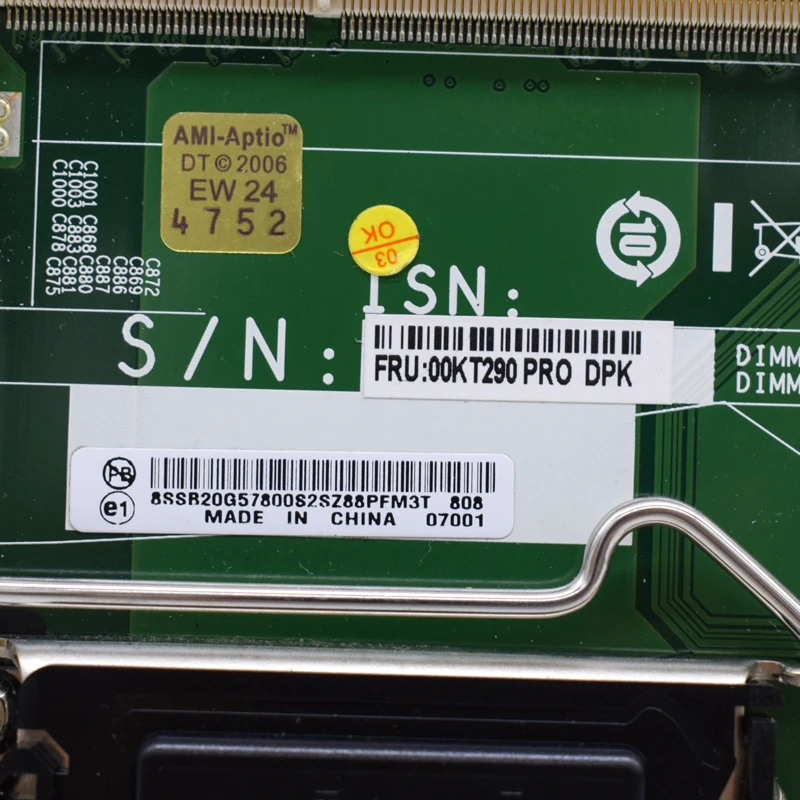 

For Lenovo m4500q desktop m73 m93 IS8XT motherboard LGA1150 H81 DDR3 FRU: 00KT290 MB 100% tested