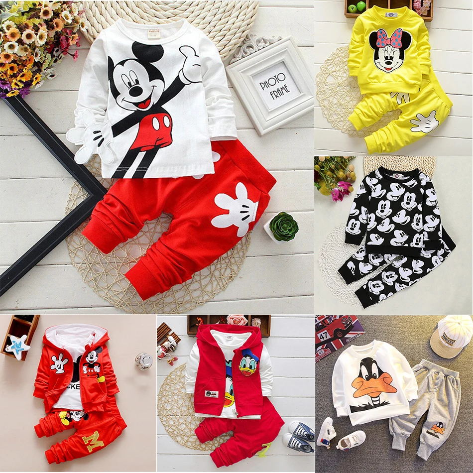 Детский спортивный костюм Дональд Дак с капюшоном и брюками|Комплекты одежды для