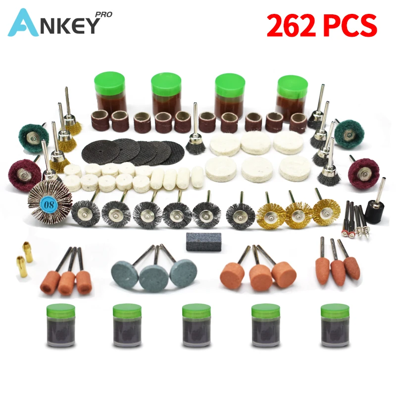 Набор насадок для электрической мини дрели 262 шт. абразивные аксессуары