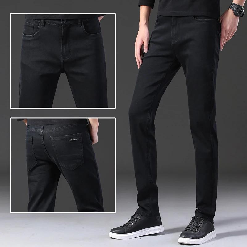 Джинсы мужские Стрейчевые деловые повседневные Модные брюки из мягкого хлопка