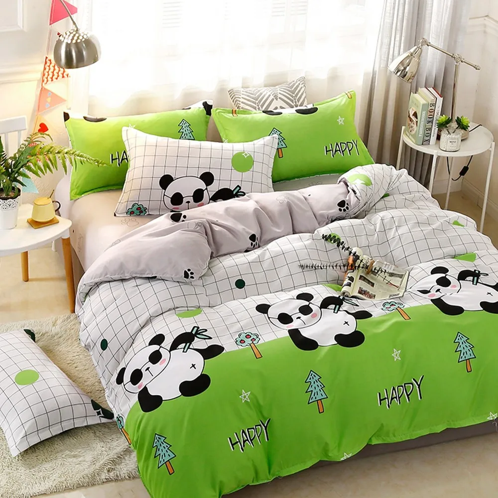 Крутая панда пододеяльник набор мультфильм постельные принадлежности с