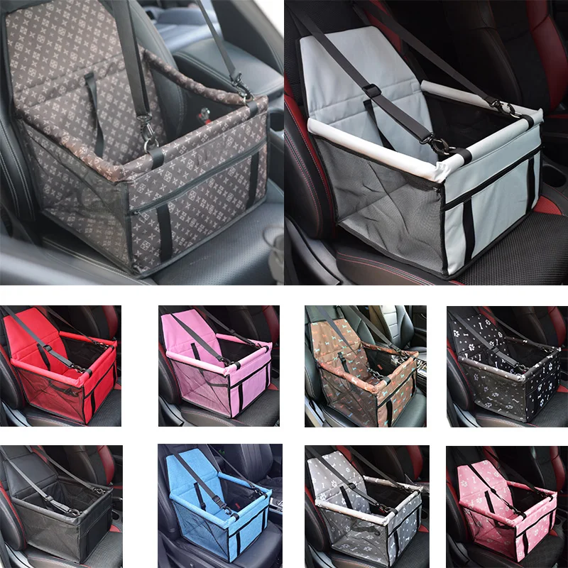 

Pet Carriers Dog Car Seat Cover Carrying for Dogs Cats Mat Blanket Rear Back Hammock Protector transportin Waterproof Seat Bag
