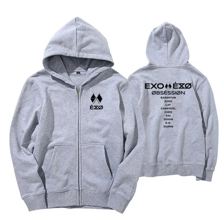 Толстовка унисекс с капюшоном и застежкой молнией 6 цветов|Женские толстовки