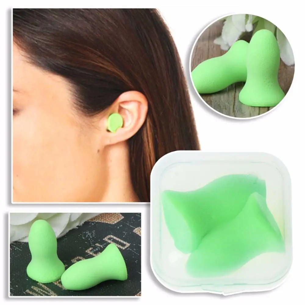 

1 pair Foam Soft Ear Plugs Noise Reduction Earplugs For Sleeping Study Water Sports Noise Prevent