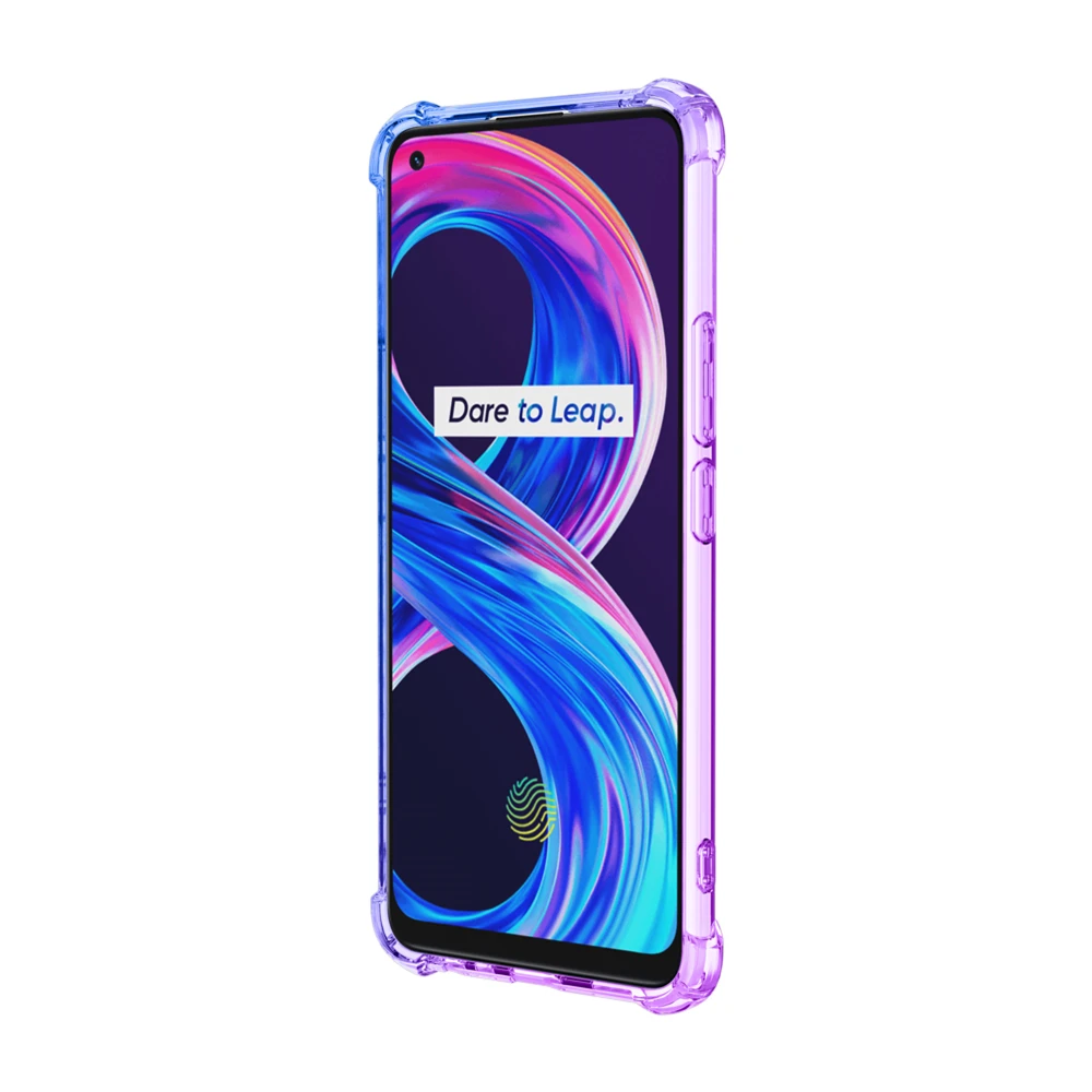 Цветной мягкий модный чехол TPU для OPPO A94 A93 A53 A52 A72 5G A73 4G Realme 8 Pro C20 C21 V11 Find X3 Телефонная сумка.