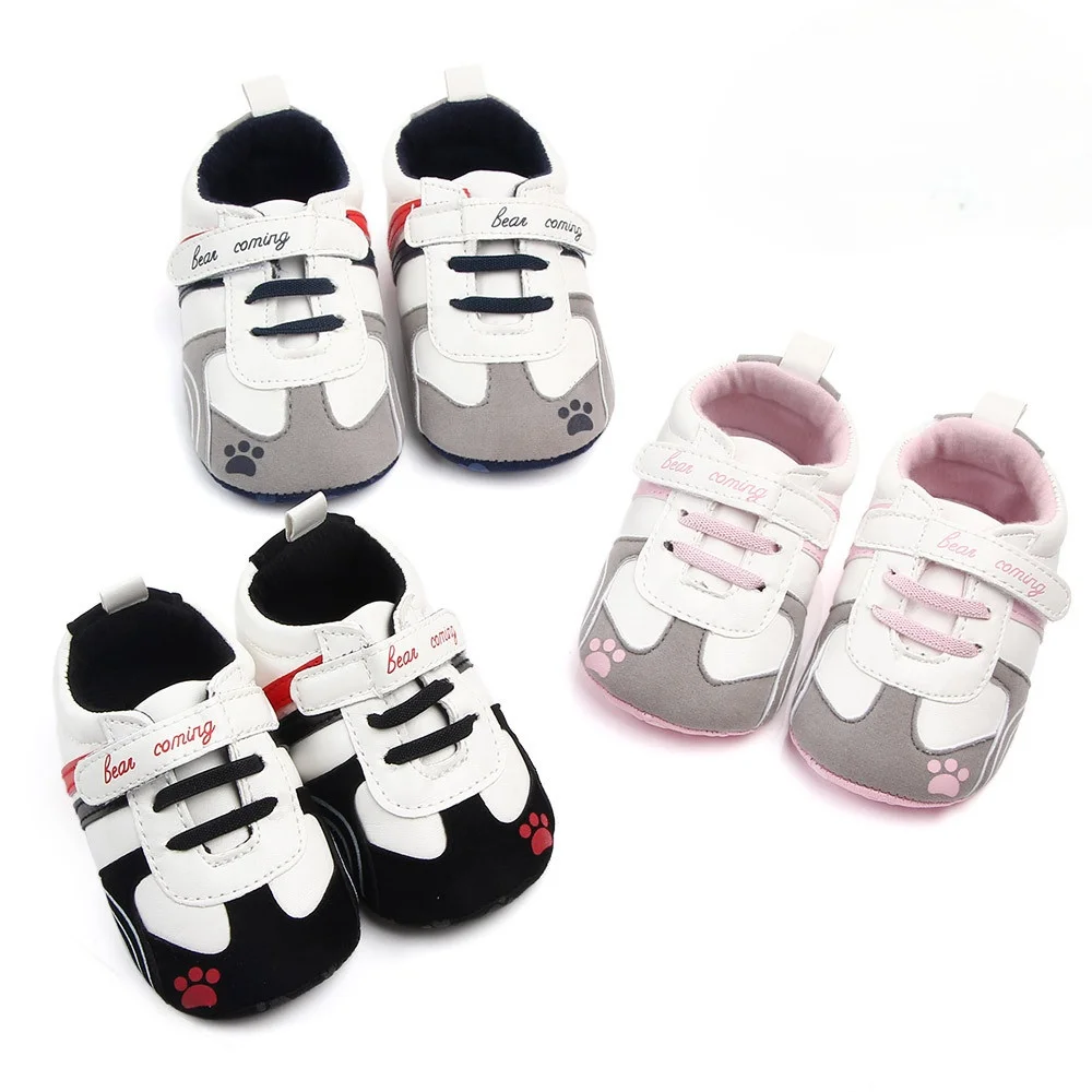

Baby Toddler Shoes Boys Girls Soft-soled Sneakers Prewalker for Newborn Velcro 0-6-12 Months First Walkers