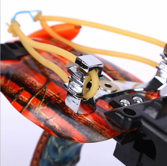 

Outdoor Fishing Sports Fish Hunting DIY Slingshot Catapult Wristband Hand Guard Rubber Band Reel Sling Shot with Arrow Darts