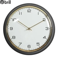nordic meatl wall clock living room creative luxury wall clock watch home bedroom silent wall watches home decor relojes pared