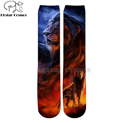 1 Plstar Cosmos the Lion King Simba Носки с рисунком 3d носки для мужчин и женщин забавные животные высокого качества носки с героями мультфильмов dropshopping-1 - Цвет: 1