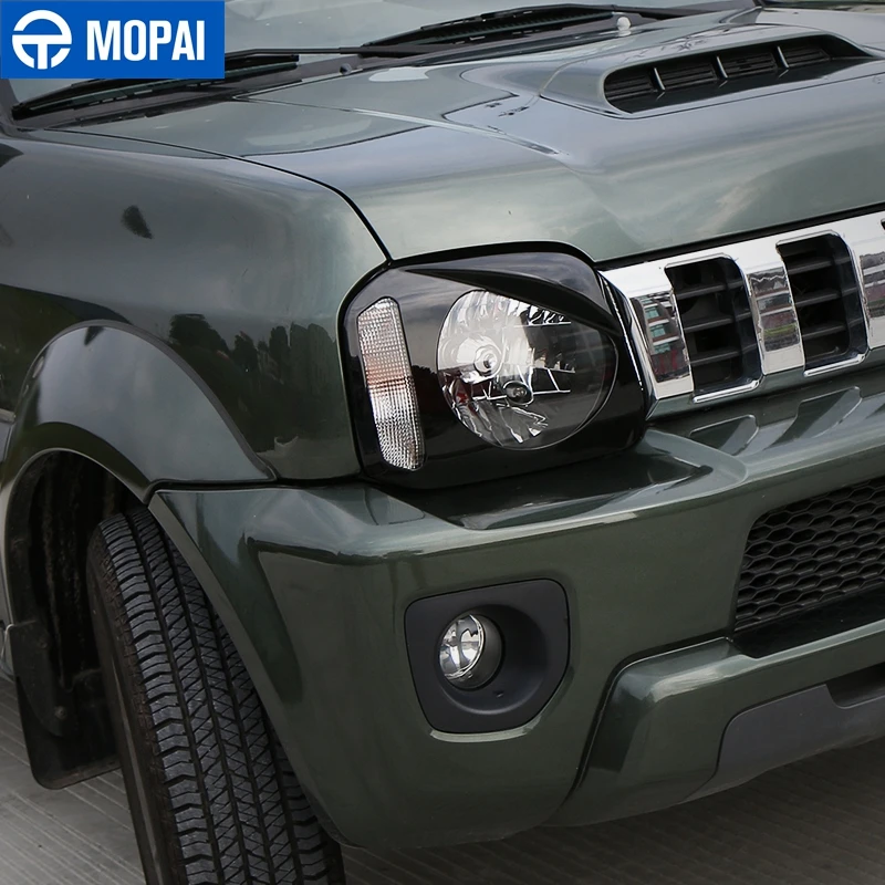 MOPAI колпаки лампы для Suzuki jimny ABS черный Автомобильный передний светильник крышка