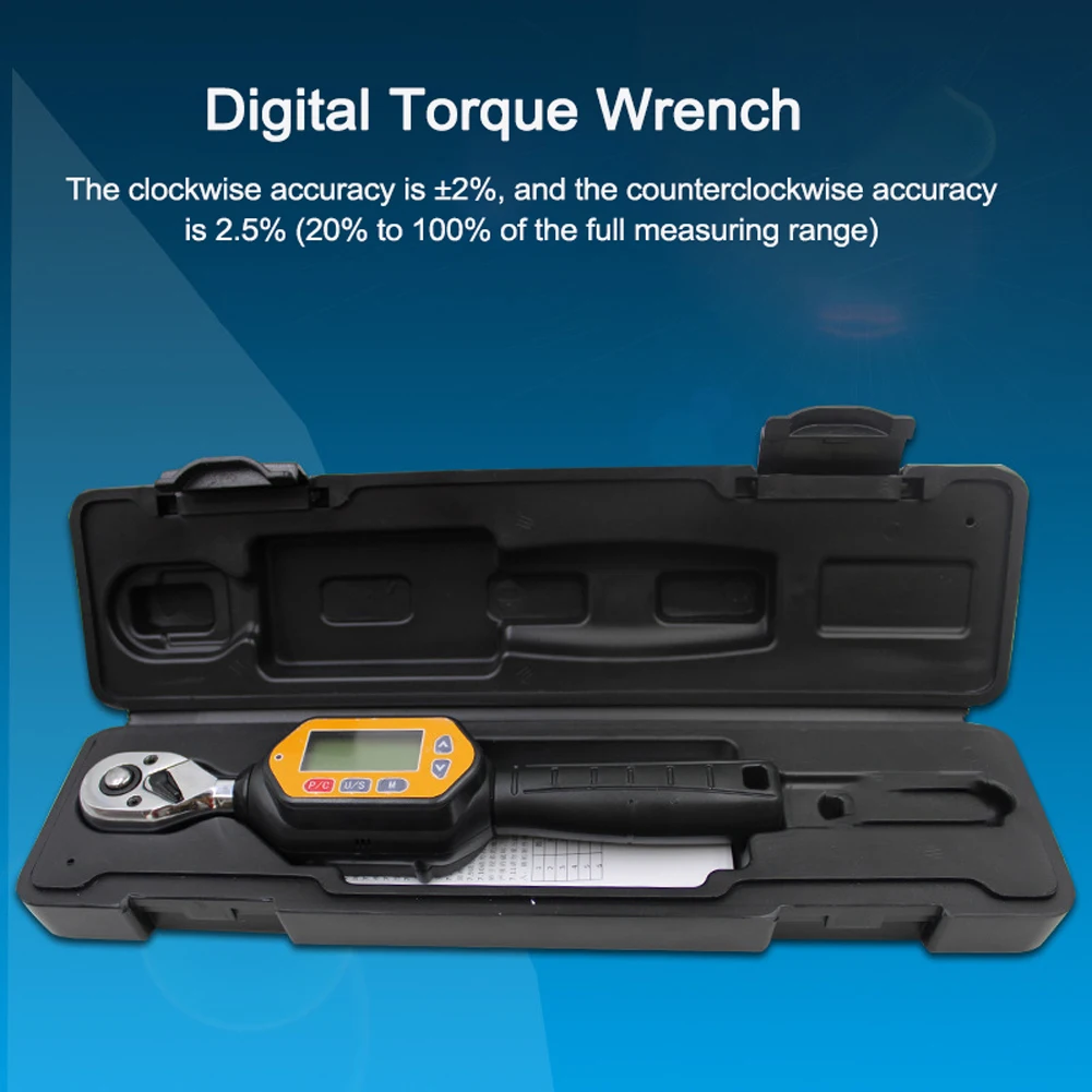 0~100N.m ZWM-100 Digital Torque Wrench Electronic Torque Wrench N.m kgf.cm lbf.tf lbf.in Four Units Available Real-time Mode