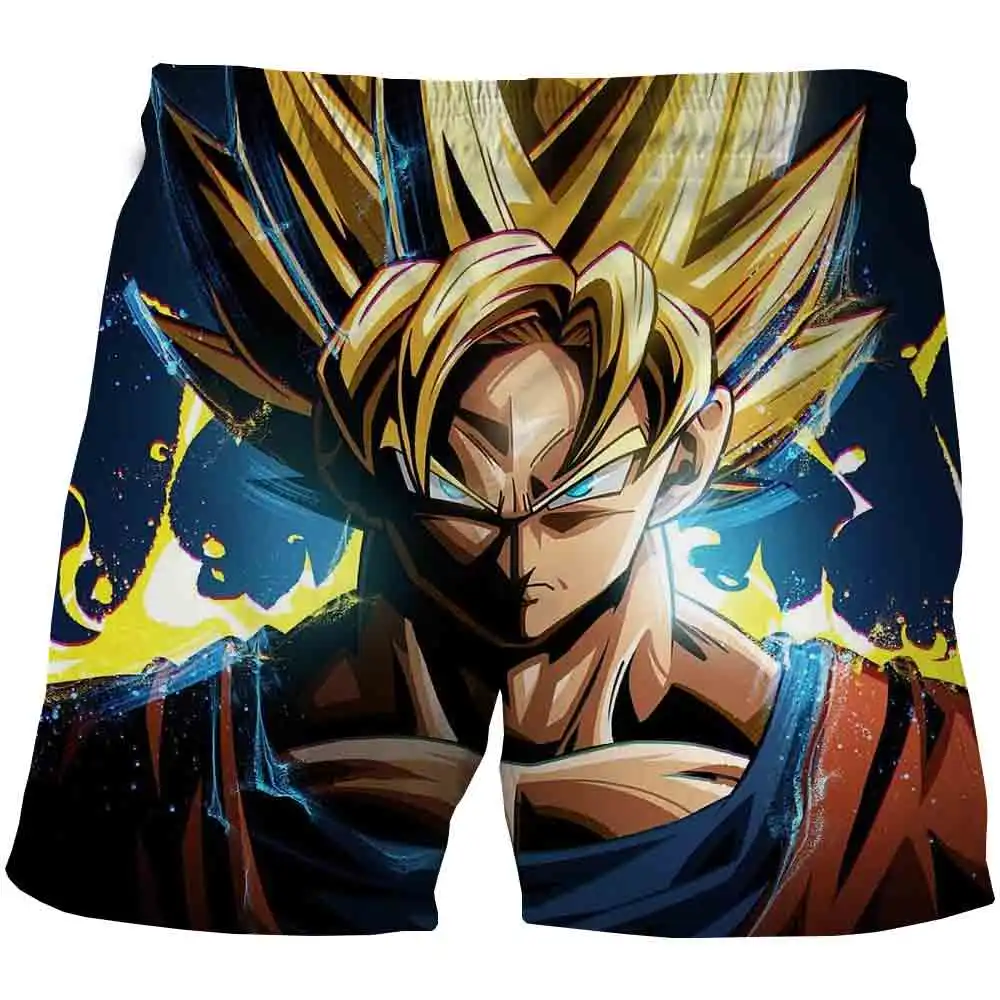 

2021 new Dragon- Ball theme top fashion cartoon anime cool Boys Shorts male anime 3DT shirt boy street summer clothing 4-14Years