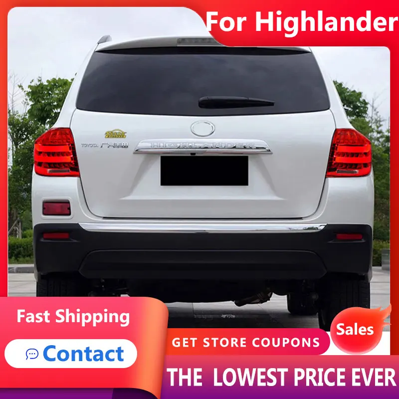 

HANA для Toyota Highlander светодиодный задсветильник 2012-2014 Highlander светодиодный DRL сигнальная лампа стоп Обратный авто аксессуары