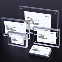 9055mm table magnetic acrylic price tag sign holder display stand store desk picture photo label card payment scan block frame